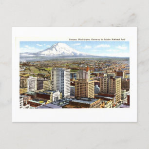 Vintage Tacoma, Washington, City View Vykort