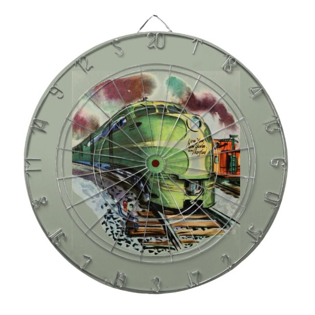Vintage Tåg Dart Board Piltavla (Framsidan)
