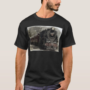 Vintage tåg dekordesign tee