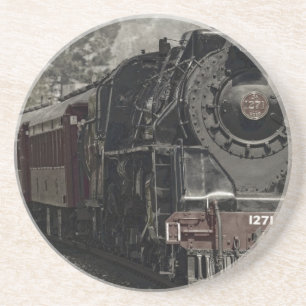 Vintage tåg dekordesign underlägg