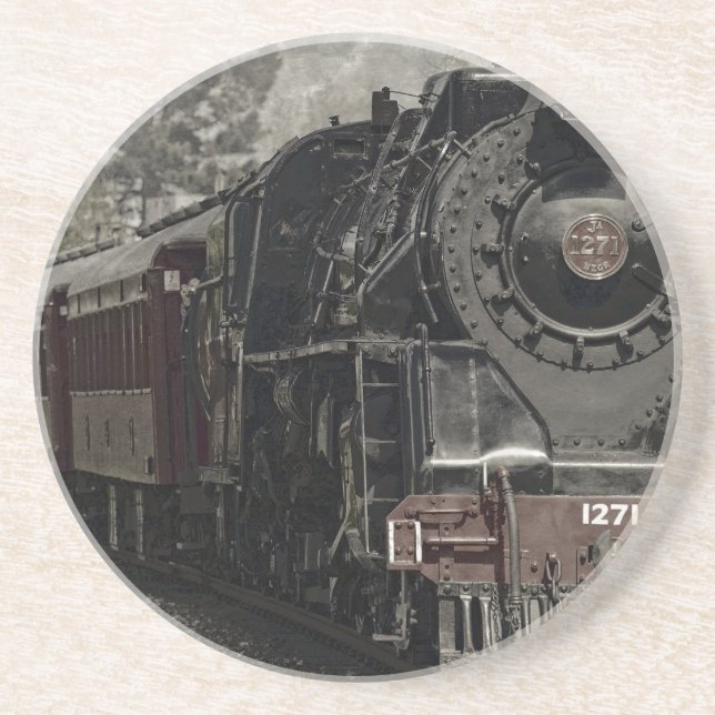Vintage tåg dekordesign underlägg (Framsidan)