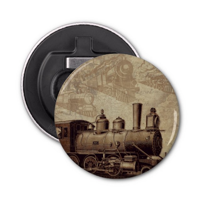 Vintage tåg flasköppnare (Framsidan)