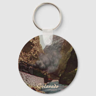 Vintage Tåg i Royal Gorge Keychain Nyckelring