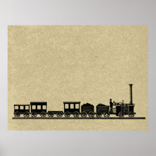 Vintage Tåg Poster