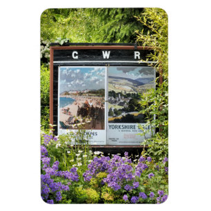 VINTAGE TÅG STATION SIGNS MAGNET