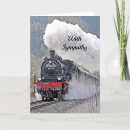Vintage Tåg Steam Locomotive Photo Sympathy Kort