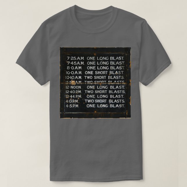 Vintage Tåg Time Board T Shirt (Design framsida)