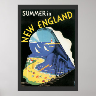 Vintage Tåg Travel Poster