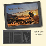 Vintage Tåg vid Sunset CPRR 229 Järnväg<br><div class="desc">Trifold Wallet med en Vintage Tåg vid Sunset - Se fler artiklar med bild och många fler Railroad-presenter i min butik!</div>