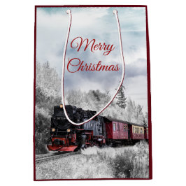 Vintage Tåg vinterjulscen