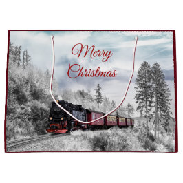 Vintage Tåg vinterjulscen