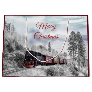 Vintage Tåg vinterjulscen