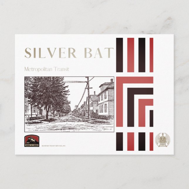 Vintage tåg vykort (Framsida)