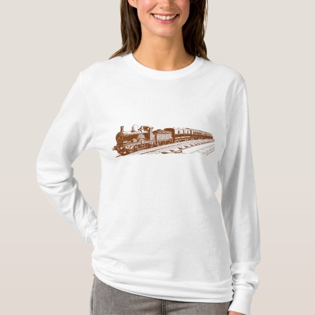 Vintage Tåg - Walnut T-shirt (Framsida)
