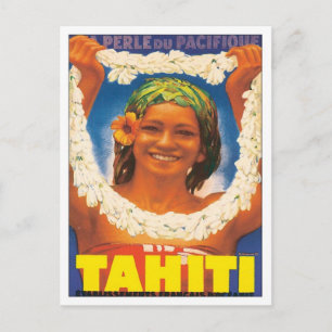 Vintage Tahiti Vykort