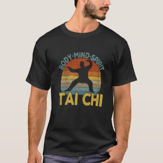 Vintage Tai Chi kinesiska martialkonst Taiji Retro T Shirt