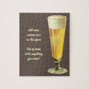 Vintage Tall Frosty Draft Beer, alkoholdrycker Pussel