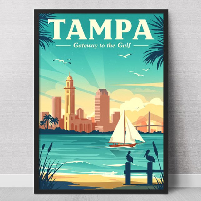 Vintage Tampa Poster (Skapare uppladdad)