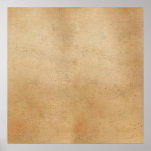 Vintage Tan Grunge Antique Parchment Papper Poster