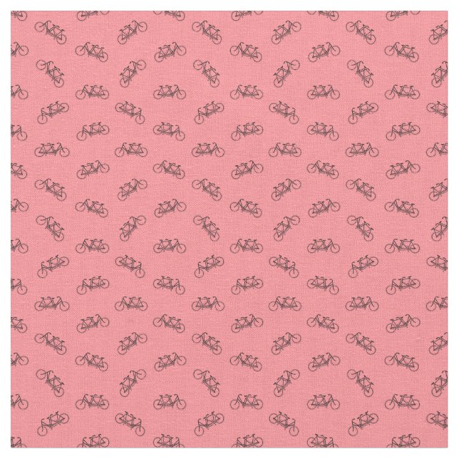 Vintage Tandem Bicycle Two Seat Bike ANPASSNINGSBA Tyg (Närbild)