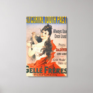 Vintage Tandkräm Ad 1889 Canvastryck