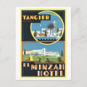 Vintage Tangier, Marocko El Minzah Hotel Vykort