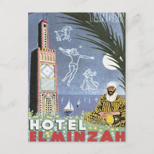 Vintage Tangier Marocko Vykort