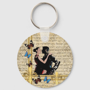 Vintage tango-dansare nyckelring