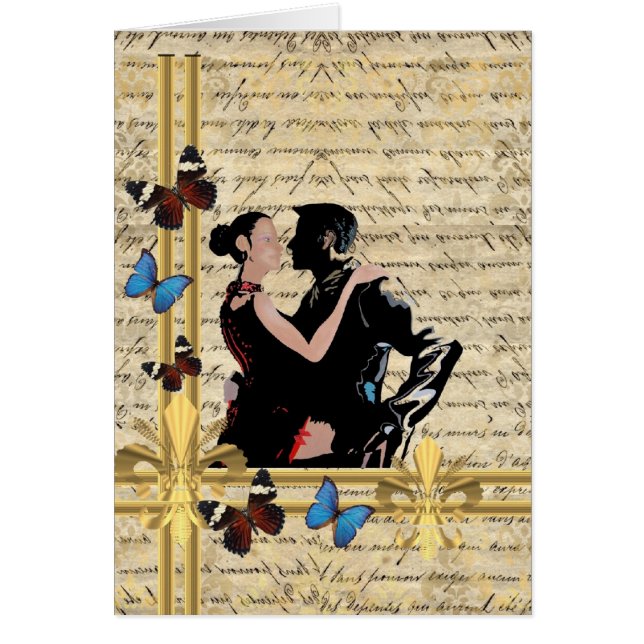 Vintage tango OBS kort (Framsidan)