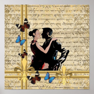 Vintage tango poster