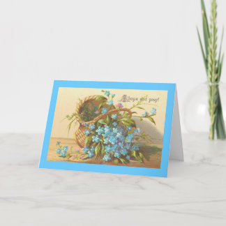 vintage - tänka på dig kort