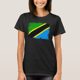 Vintage Tanzania, Förenade republiken Tanzania Fla T Shirt
