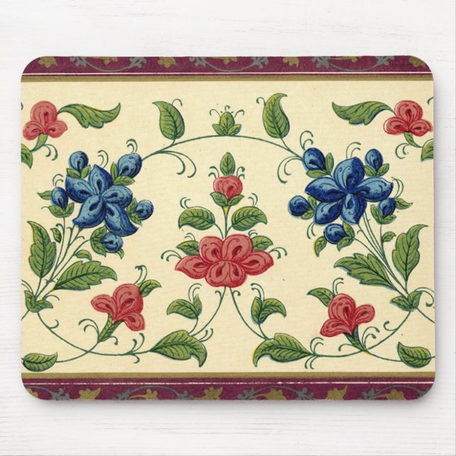 Vintage Tapet Gräns - Mousepad Musmatta (Framsidan)