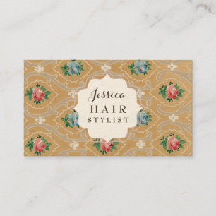 Vintage Tapet Hair Stylist-avtalskort Tidsbeställning Kort