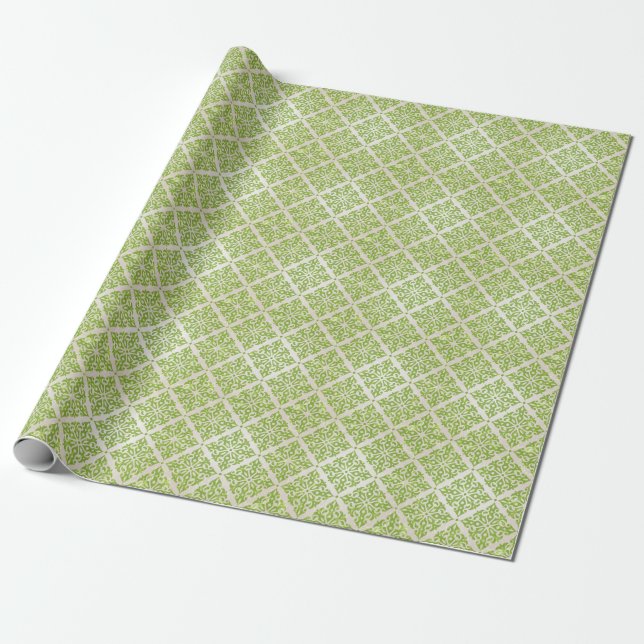 Vintage tapet presentpapper (Utrullad)