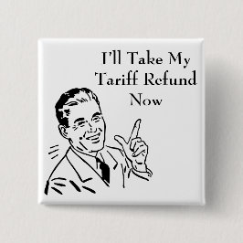 Vintage Tariff Återbetalningscheck Knapp