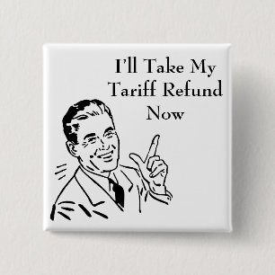 Vintage Tariff Återbetalningscheck Knapp