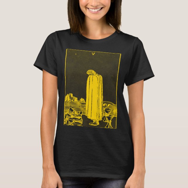 VINTAGE TAROT-KORT KOPP FEM T SHIRT (Framsida)