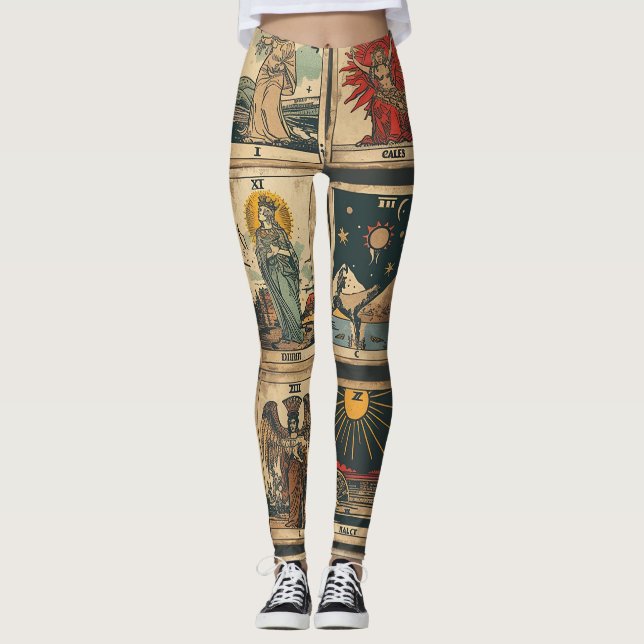 Vintage Tarot Leggings (Framsida)