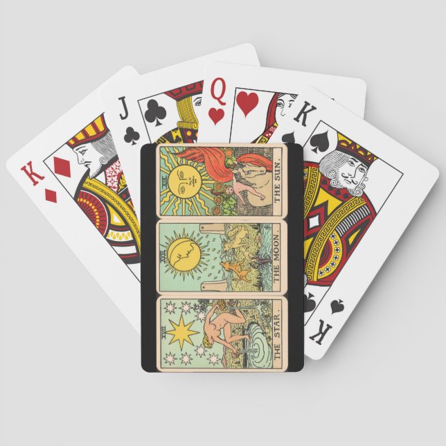 Vintage Tarot Trio Casinokort (Baksidan)