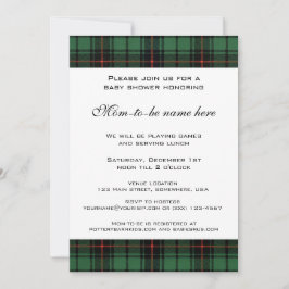 Vintage Tartan, Davidson Modern Baby Shower Inbjudningar