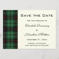 Vintage Tartan, Davidson Modern Mönster Bröllop
