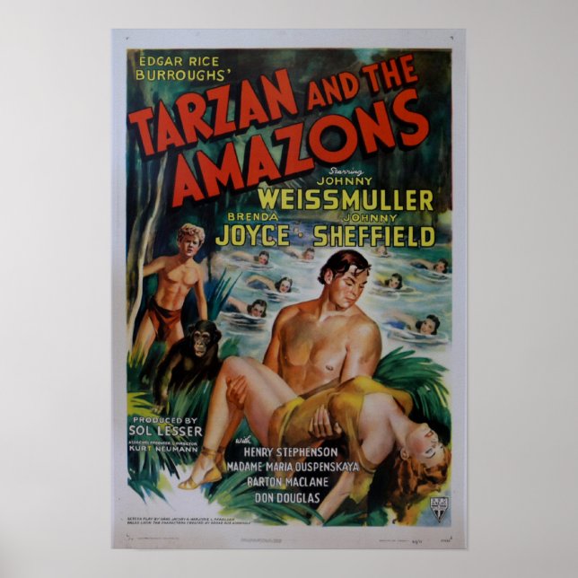 Vintage Tarzan Movie Poster (Framsidan)
