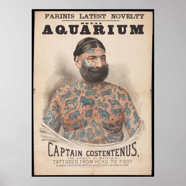 Vintage Tattoos Poster (Framsidan)