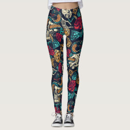 Vintage Tatuering Leggings