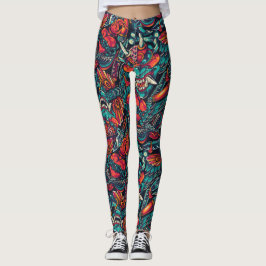 Vintage Tatuering Leggings