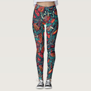 Vintage Tatuering Leggings
