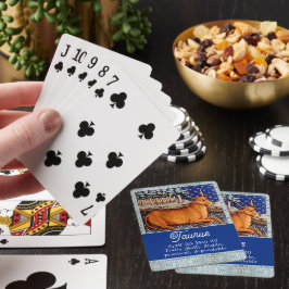 Vintage Taurus: Bulls Zodiac-tecken Casinokort