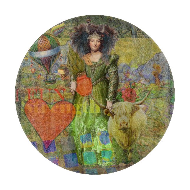 Vintage Taurus Classic Woman Porträtt Gothic Art (Framsidan)