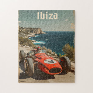 Vintage Tävla Car i Ibiza Pussel